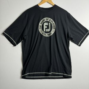 FootJoy L T Shirt Black Graphic Size Large